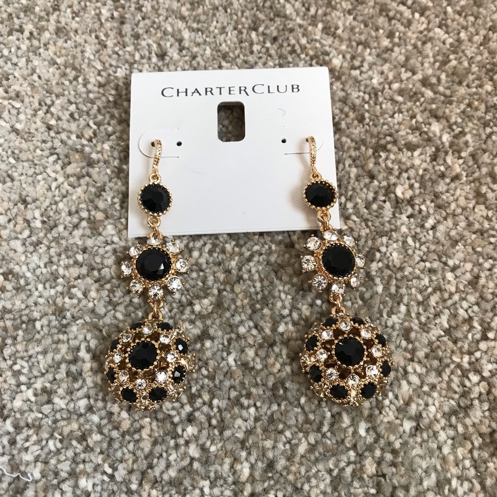 Gold tone earrings